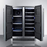 Summit Classic Outdoor Wine/Beverage 24" Wide Built-In Outdoor Wine/Beverage Center