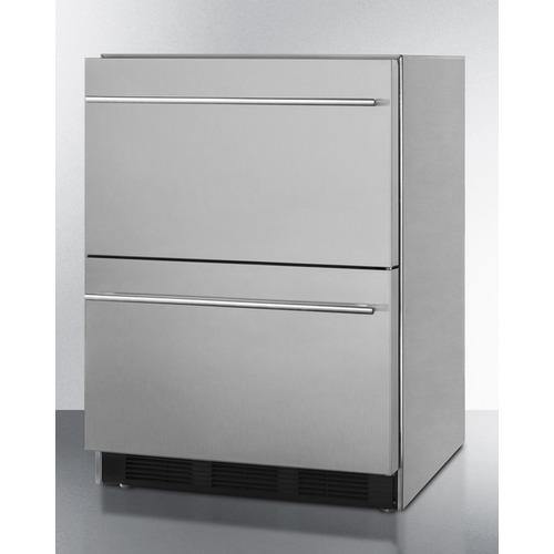 Summit Commercial All-Refrigerator 24" Wide 2-Drawer All-Refrigerator