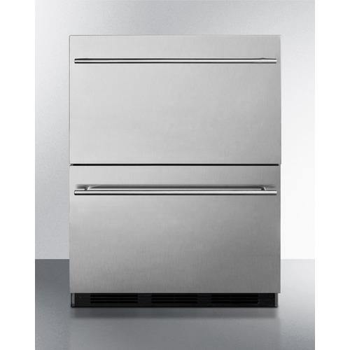Summit Commercial All-Refrigerator 24" Wide 2-Drawer All-Refrigerator