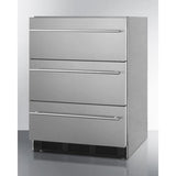 Summit Commercial All-Refrigerator 24" Wide 3-Drawer All-Refrigerator