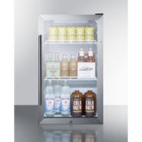 Summit Commercial Beverage Center 19 Inch Outdoor Beverage Center with Weatherproof Design, Automatic Defrost, Reversible Door, Adjustable Shelves, Adjustable Thermostat, and 100% CFC Free Design