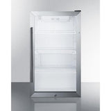 Summit Commercial Beverage Center 19 Inch Outdoor Beverage Center with Weatherproof Design, Automatic Defrost, Reversible Door, Adjustable Shelves, Adjustable Thermostat, and 100% CFC Free Design