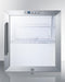 Summit Commercial Compact, Built-In Beverage Center 17 Inch Undercounter Refrigerator with Double Pane Glass Door, Automatic Defrost, Digital Thermostat, Interior LED Light, Commercially Approved, Factory Installed Lock and 1.7 cu. ft. Capacity