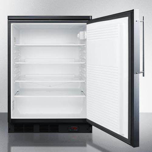 Summit Commercial Craft Beer Storage All-Refrigerator 24 Inch Panel Ready Freestanding/Built-In Pub Cellar with Door Lock, 3 Adjustable Shelves, Undercounter Capable, 41 - 65 Degrees F Temeprature Range, Automatic Defrost and 5.5 cu. ft. Capacity, Approved for Commercial Use