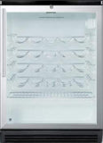 Summit Commercial Freestanding, ADA Wine Cellars 24 Inch Freestanding Wine Cellar with 36-Bottle Capacity, ADA-Compliant Height, 4 Scalloped Wire Shelves, Automatic Defrost, Interior Lighting and Door Lock: Pro Handle