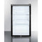 Summit Commercial Freestanding Beverage Center 20 Inch Undercounter Commercial Refrigerator with Glass Door, 3 Adjustable Glass Shelves, Dial Thermostat, Automatic Defrost, Door Lock, Interior Lighting and Hospital Grade Cord with 'Green Dot' Plug: Vertical Handle