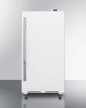 Summit Commercial Full Size All-Freezer 16.7 cu. ft. Freestanding Upright Freezer with Digital Thermostat, Adjustable Shelves, Casters, Frost-Free Operation, Factory Installed Lock, Door Shelves, 16.7 Cu. Ft. Capacity, Commercially Approved and CFC Free: Right-Swing Hinge