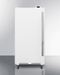 Summit Commercial Full Size All-Freezer 16.7 cu. ft. Freestanding Upright Freezer with Digital Thermostat, Adjustable Shelves, Casters, Frost-Free Operation, Factory Installed Lock, Door Shelves, 16.7 Cu. Ft. Capacity, Commercially Approved and CFC Free: Left-Swing Hinge