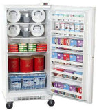 Summit Commercial Full Size All-Freezer 21 cu. ft. Freestanding Upright Freezer with Digital Thermostat, Adjustable Shelves, Frost-Free Operation, Front Mounted Lock, Door Shelves, 21 Cu. Ft. Capacity, Commercially Approved and CFC Free