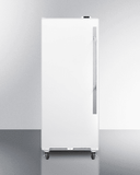 Summit Commercial Full Size All-Freezer 21 cu. ft. Freestanding Upright Freezer with Digital Thermostat, Adjustable Shelves, Frost-Free Operation, Front Mounted Lock, Door Shelves, 21 Cu. Ft. Capacity, Commercially Approved and CFC Free: Left-Swing Hinge
