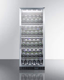 Summit Commercial Full Size Champagne Cellar 24" Wide Single Zone Commercial Wine Cellar