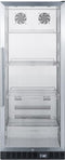 Summit Commercial Full Sized Beverage Center 11.0 cu. ft. Beverage Merchandiser with Adjustable Chrome Shelves, Automatic Defrost, Door Alarm, Recessed LED Lighting, Door Lock and Stainless Steel Interior