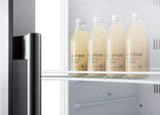 Summit Commercial Full Sized Beverage Center 14.5 cu. ft. Beverage Merchandiser with Adjustable Wire Shelves, Automatic Defrost, Recessed LED Lighting, Self Closing Door, Door Lock, Digital Thermostat and Digital Display: Stainless Steel Cabinet