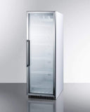 Summit Commercial Full Sized Beverage Center 14.5 cu. ft. Beverage Merchandiser with Adjustable Wire Shelves, Automatic Defrost, Recessed LED Lighting, Self Closing Door, Door Lock, Digital Thermostat and Digital Display: Stainless Steel Cabinet