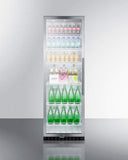 Summit Commercial Full Sized Beverage Center 24 Inch Beverage Center with 12.6 Cu. Ft. Storage Capacity, Frost-Free Operation, Sabbath Mode Setting, Adjustable Shelves, Self-Closing Door, and 100% CFC Free Design