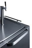 Summit Commercial Outdoor Beer Dispensers 24 Inch Built-In Outdoor Kegerator with 6.04 Cu.Ft. Storage Capacity