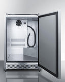 Summit Commercial Outdoor Beer Dispensers 24 Inch Built-In Outdoor Kegerator with 6.04 Cu.Ft. Storage Capacity, Weatherproof Design