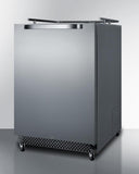 Summit Commercial Outdoor Beer Dispensers 24 Inch Built-In Outdoor Kegerator with 6.04 Cu.Ft. Storage Capacity, Weatherproof Design