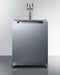 Summit Commercial Outdoor Beer Dispensers 24 Inch Built-In Outdoor Kegerator with 6.04 Cu. Ft. Storage Capacity, Weatherproof Design, Full-Sized Beer Dispenser, Complete Triple Tap Kit, Automatic Defrost, and 100% CFC Free Design