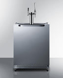 Summit Commercial Outdoor Coffee Kegerators 24 Inch Built-In Outdoor Coffee Kegerator with 6.04 Cu.Ft. Storage Capacity, Weatherproof Design