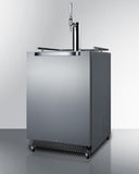 Summit Commercial Outdoor Coffee Kegerators 24 Inch Built-In Outdoor Coffee Kegerator with Nitro-Infused Coffee Dispenser, 6.04 Cu.Ft. Storage Capacity, Weatherproof Design