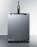 Summit Commercial Outdoor Coffee Kegerators 24 Inch Built-In Outdoor Coffee Kegerator with Nitro-Infused Coffee Dispenser, 6.04 Cu.Ft. Storage Capacity, Weatherproof Design