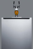 Summit Commercial Undercounter, ADA Beer Dispenser 24" Wide Built-In Kegerator, ADA Compliant