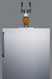Summit Commercial Undercounter, ADA Beer Dispenser 24" Wide Built-In Kegerator, ADA Compliant