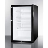 Summit Commercial Undercounter, ADA Beverage Center 20" Wide Built-In All-Refrigerator, ADA Compliant