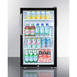 Summit Commercial Undercounter, ADA Beverage Center 20" Wide Built-In All-Refrigerator, ADA Compliant