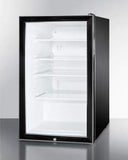 Summit Commercial Undercounter, ADA Beverage Center 20" Wide Built-In All-Refrigerator, ADA Compliant