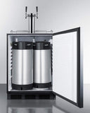 Summit Commercial Undercounter, ADA Coffee Kegerators 24" Wide Built-In Coffee Kegerator, ADA Compliant