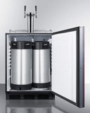 Summit Commercial Undercounter, ADA Coffee Kegerators 24" Wide Built-In Coffee Kegerator, ADA Compliant