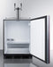 Summit Commercial Undercounter, ADA Coffee Kegerators 24" Wide Built-In Coffee Kegerator, ADA Compliant