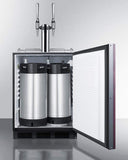 Summit Commercial Undercounter, ADA Coffee Kegerators 24" Wide Built-In Coffee Kegerator, ADA Compliant