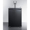 Summit Commercial Undercounter Beer Dispensers 24" Wide Dual Tap Black Built-In Kegerator