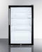 Summit Commercial Undercounter Beverage Center 20 Inch Built-In All-Refrigerator with Commercial Glass Display Door, Adjustable Shelves, ETL-S Listed, Auto Defrost, Lock, and 4.1 cu.ft. Capacity