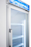 Summit Commercial Upright All-Freezer 27 Inch Commercial Beer Froster with Self-Closing Door, Weight-Resistant Shelving, Cantilevered Shelves, Double Pane Thermal Glass Door, Light Box, Digital Thermostat