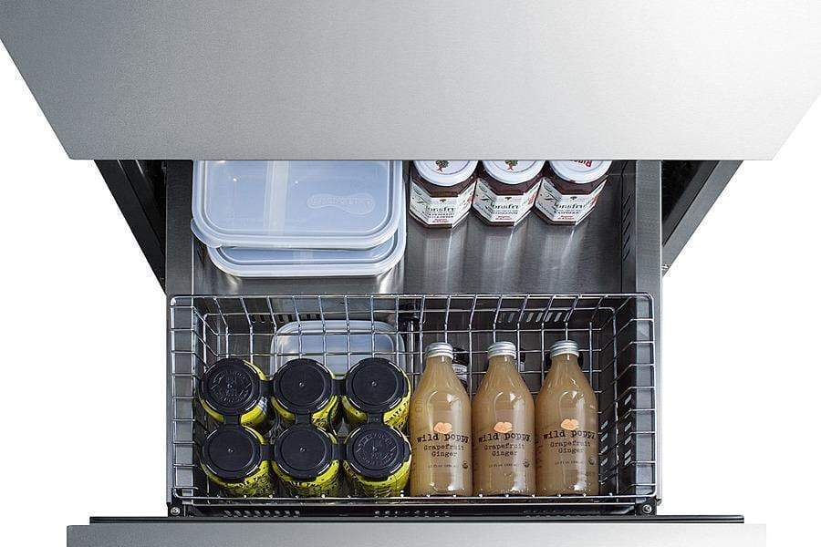 Summit Drawers 24" Wide 2-Drawer All-Refrigerator, ADA Compliant