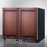 Summit French Door 36" 5.8 cu.ft. Custom Panel Built-In Side-by-Side Refrigerator-Freezer - ADA Compliant