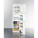Summit Refrigerator-Freezer 19" Wide Allergy-Free Refrigerator/General Purpose Refrigerator-Freezer Combination