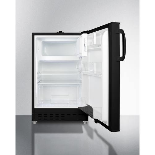 Summit Refrigerator-Freezer 20" 2.68 cu. ft. Black Built In Refrigerator - ADA Compliant