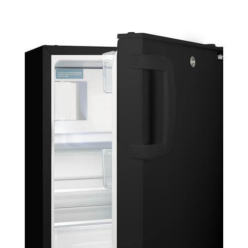 Summit Refrigerator-Freezer 20" 2.68 cu. ft. Black Built In Refrigerator - ADA Compliant