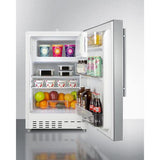 Summit Refrigerator-Freezer 20" 2.68 cu. ft. Stainless Steel Built In Refrigerator - ADA Compliant