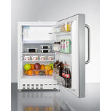 Summit Refrigerator-Freezer 20" 2.68 cu. ft. Stainless Steel Built In Refrigerator - ADA Compliant