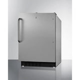 Summit Refrigerator-Freezer 20" 2.68 cu.ft Stainless Steel Built-in Refrigerator - ADA Compliant