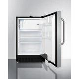 Summit Refrigerator-Freezer 20" 2.68 cu.ft Stainless Steel Built-in Refrigerator - ADA Compliant