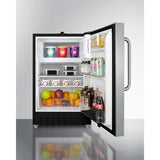 Summit Refrigerator-Freezer 20" 2.68 cu.ft Stainless Steel Built-in Refrigerator - ADA Compliant