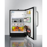 Summit Refrigerator-Freezer 20" 2.68 cu.ft Stainless Steel Built-in Refrigerator - ADA Compliant