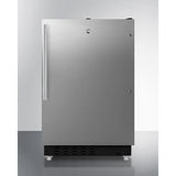 Summit Refrigerator-Freezer 20" 2.68 cu. ft. Stainless Steel Built In Refrigerator - ADA Compliant